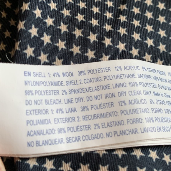 Navy wool jacket from Forever 21. Perfect shape. Worn once. Sz L - Picture 7 of 9